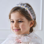 White and Pink Daisy Flower Headband