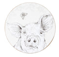 Fieldview Farm - Set of 4 Round Coasters Assorted Design