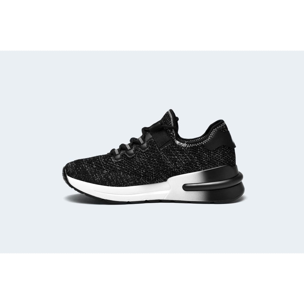 Finily Gianna Women's Lightweight Trainer - Black/White - Beales department store