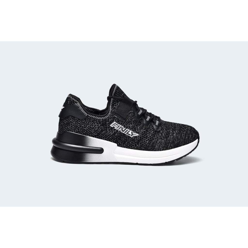 Finily Gianna Women's Lightweight Trainer - Black/White - Beales department store