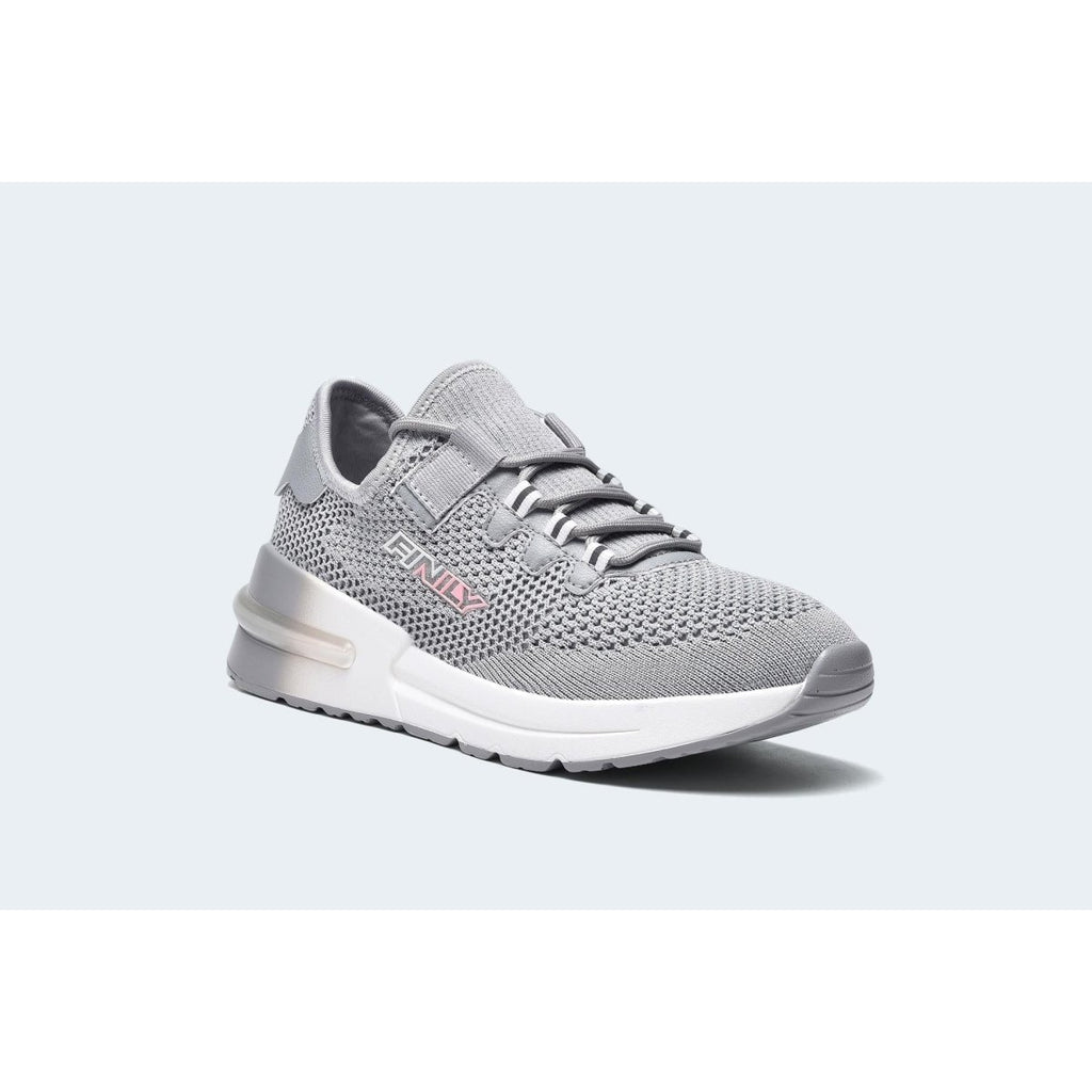 Finily Gianna Women's Lightweight Trainer - Grey/White - Beales department store