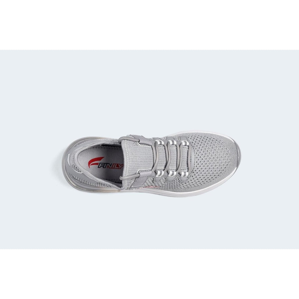 Finily Gianna Women's Lightweight Trainer - Grey/White - Beales department store