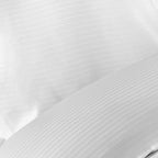 Grosvenor White 1000 Thread Count Pin Stripe Extra Deep (40cm) Fitted Sheet