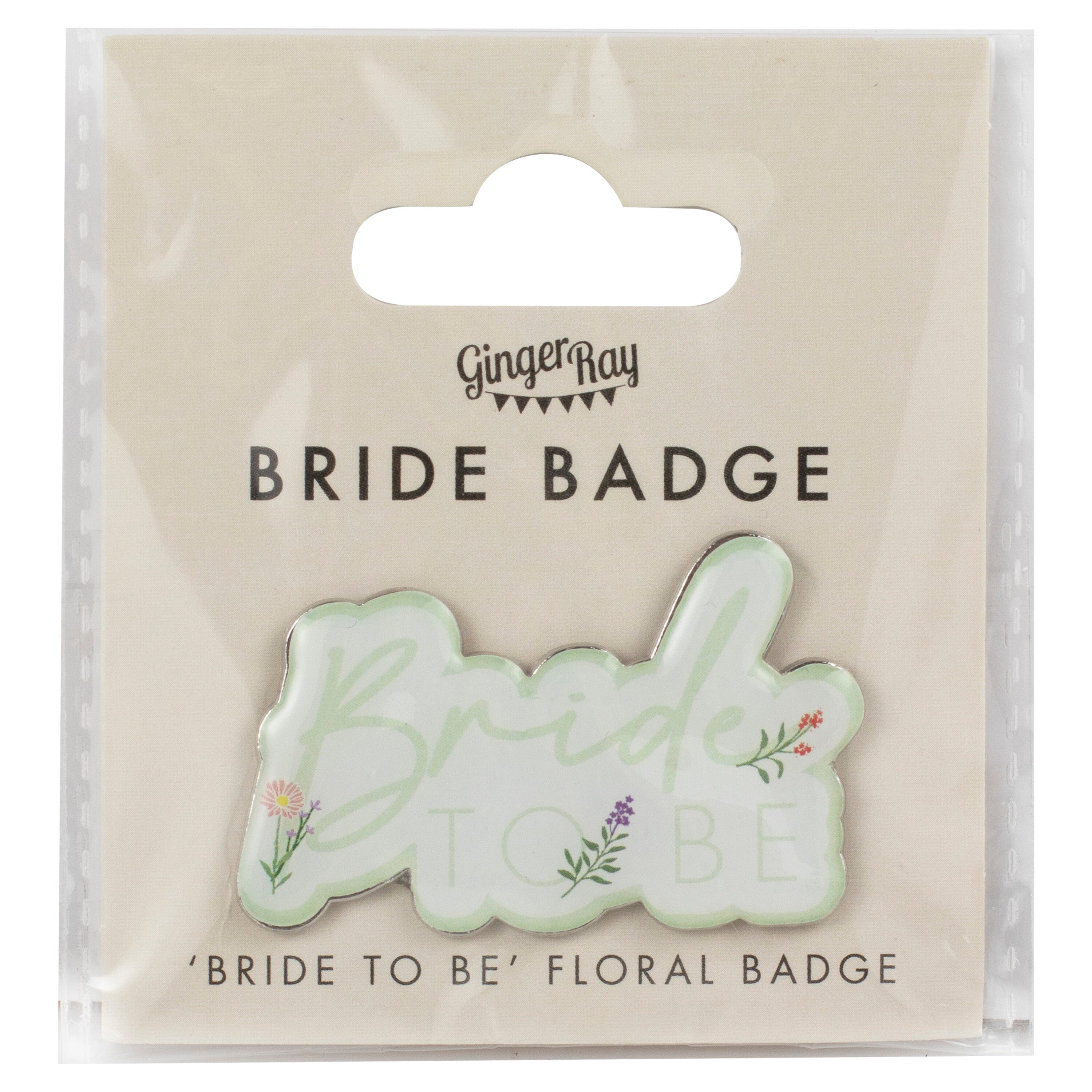 Floral Bride To Be Hen Party Badge- 5 Inner Pack