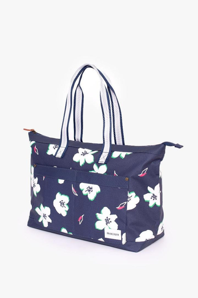 Floating Lily Weekender Bag - Navy - Beales department store