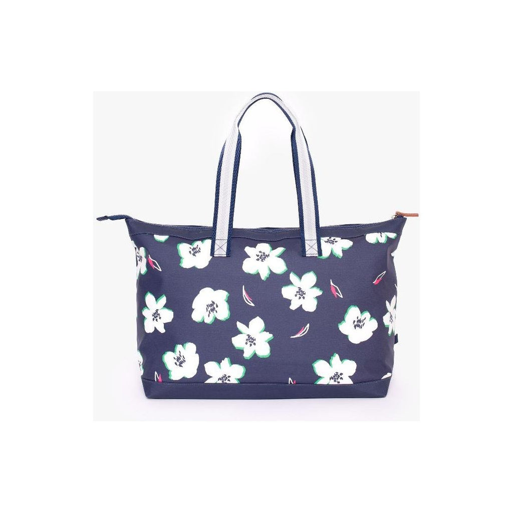 Floating Lily Weekender Bag - Navy - Beales department store