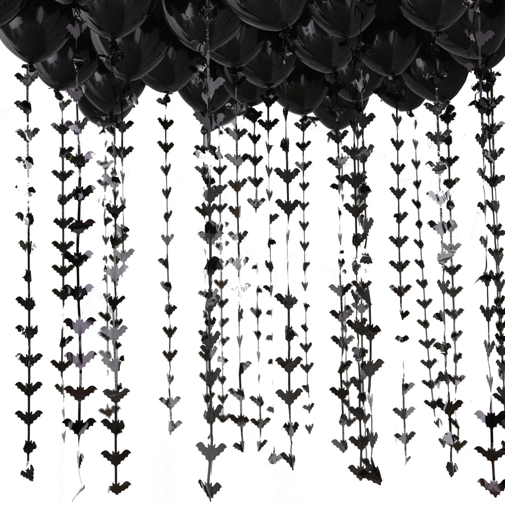 Halloween Balloons Ceiling Kit with Bat Balloon Tails- 5 Inner Pack
