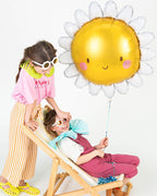 Smiley Sunshine Shape Balloon - 27.5" Foil