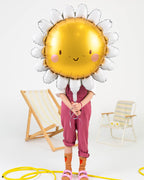 Smiley Sunshine Shape Balloon - 27.5" Foil
