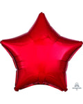 Metallic Red Star Foil Balloon - 18" Foil