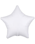 Metallic White Star Balloon - 18" Foil (Unpackaged)