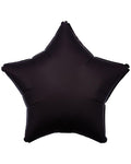 Silk Lustre Black Star Balloon - 18" Foil (Unpackaged)
