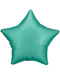 Silk Lustre Jade Green Star Balloon - 18" Foil