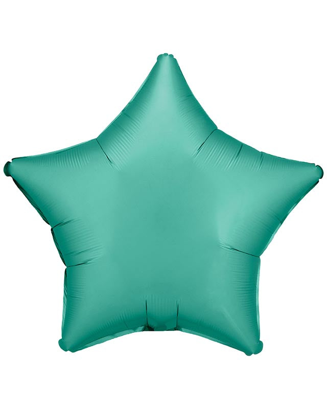 Silk Lustre Jade Green Star Balloon - 18" Foil (Unpackaged)