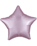 Silk Lustre Pastel Pink Star Balloon - 18" Foil (Unpackaged)