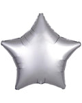 Silk Lustre Silver Star Balloon - 18" Foil