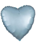 Silk Lustre Pastel Blue Heart Balloon - 18" Foil (Unpackaged)