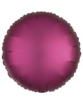 Silk Lustre Pomegranate Pink Round Balloon - 18" Foil