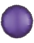 Silk Lustre Purple Round Balloon - 18" Foil (Unpackaged)