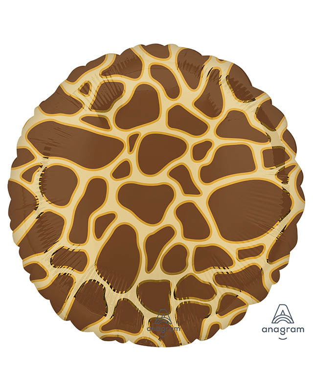 Giraffe Print Balloon - 18" Foil