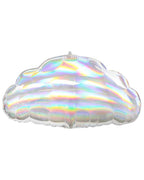 Iridescent Cloud Shaped Balloon - 23" x 12" Foil