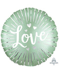 Satin Love Burst Balloon - 18" Foil