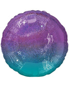 Sparkle Orange Ombre Balloon - 18" Foil