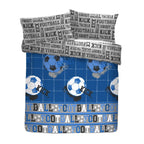 Football Blue Reversible Kids Duvet Set