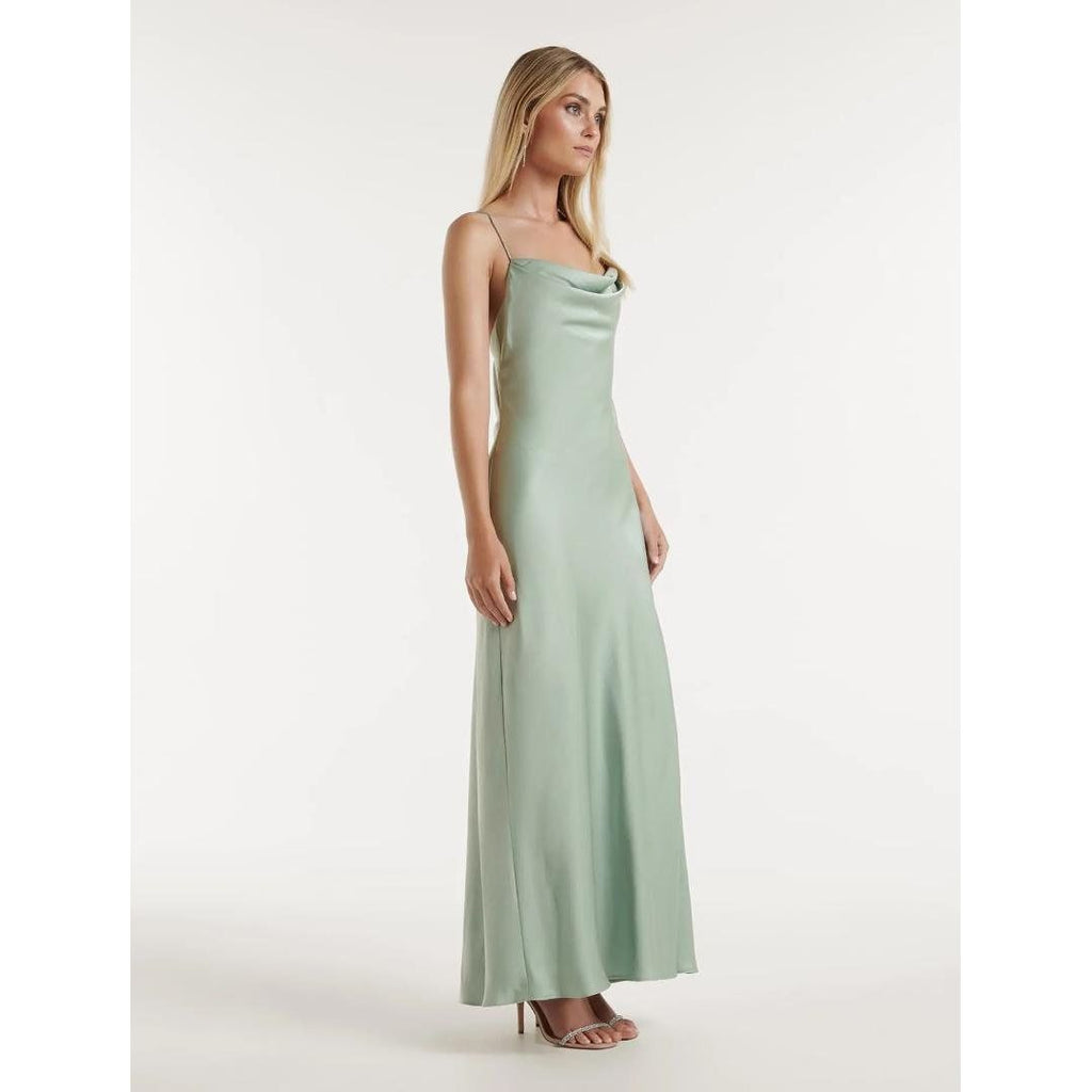 Forever New Blair Back-Detail Maxi Dress - Sage - Beales department store