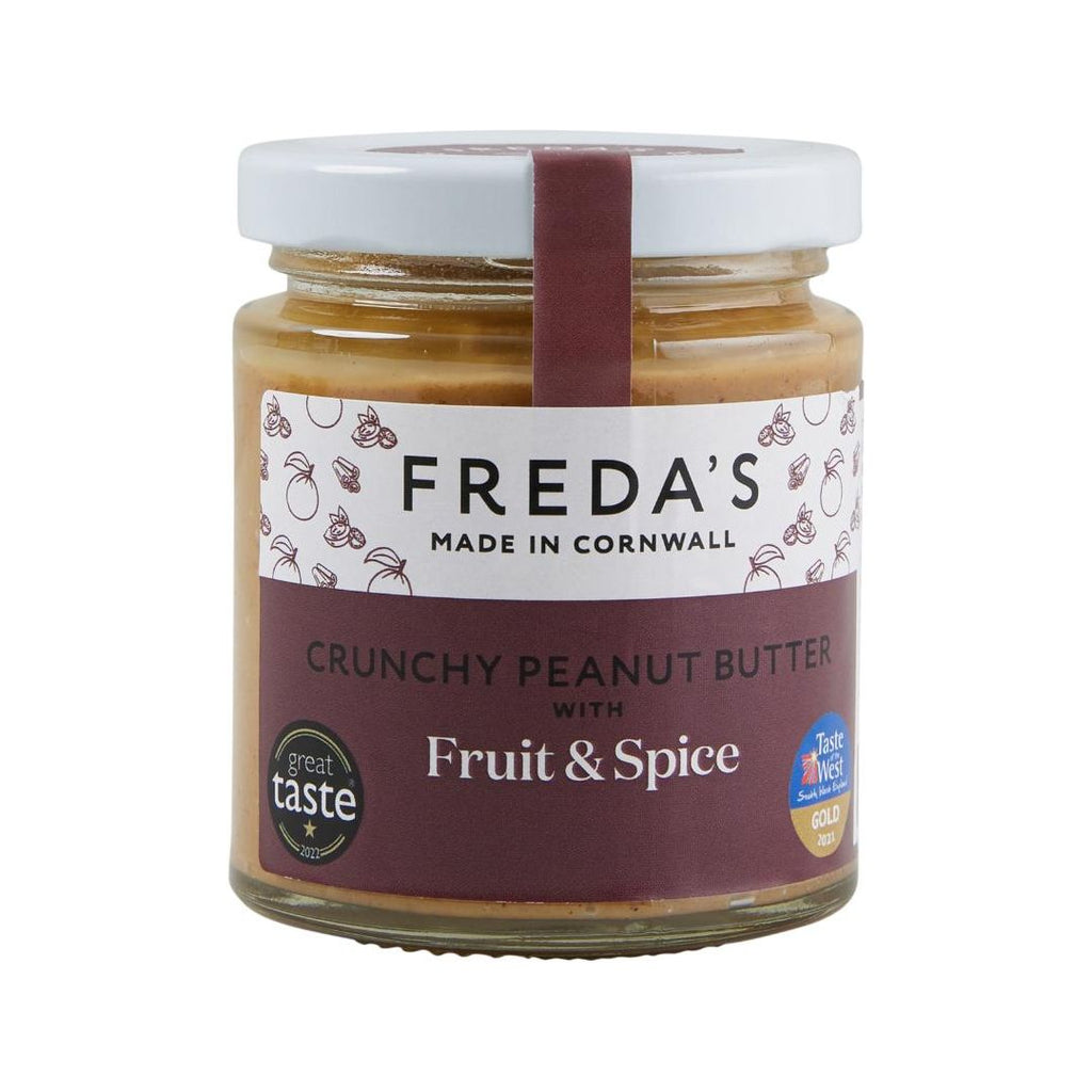 Freda’s Crunchy Peanut Butter with Fruit & Spice 180g - Beales department store