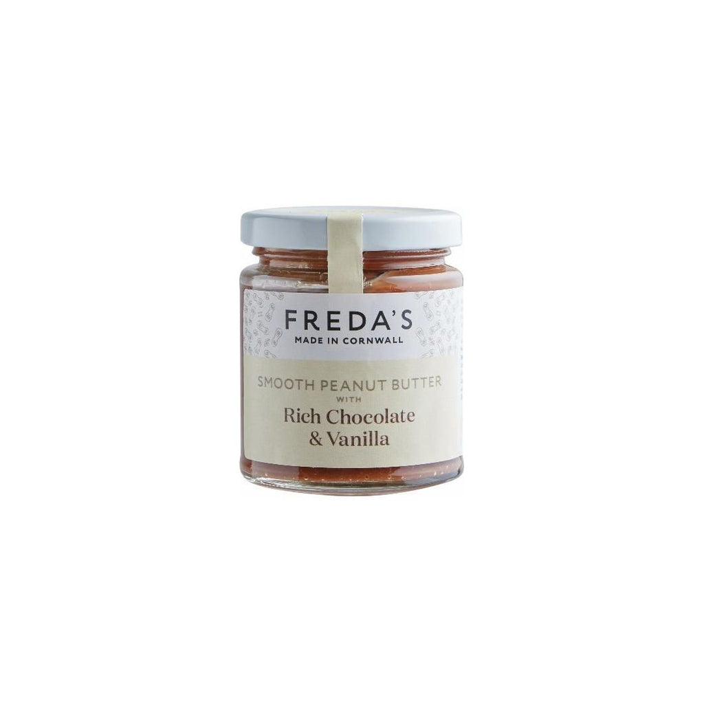 Freda’s Smooth Peanut Butter with Rich Chocolate & Vanilla 180g - Beales department store