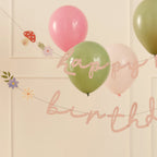 Customisable Age Floral Birthday Bunting
