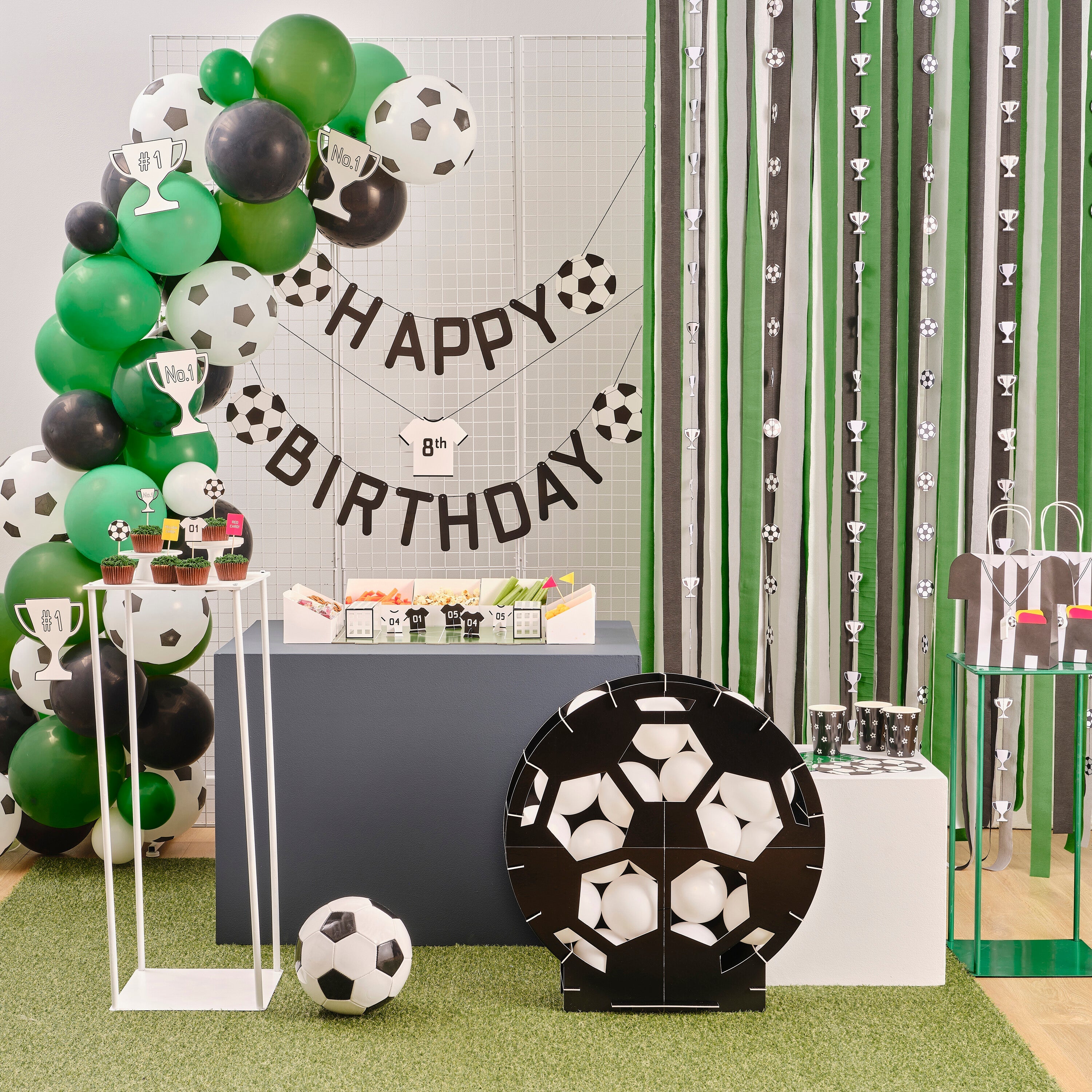 Football Print Paper Cups
