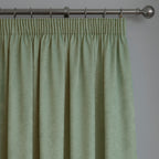 Galaxy Green Dim Out Pencil Pleat Curtains