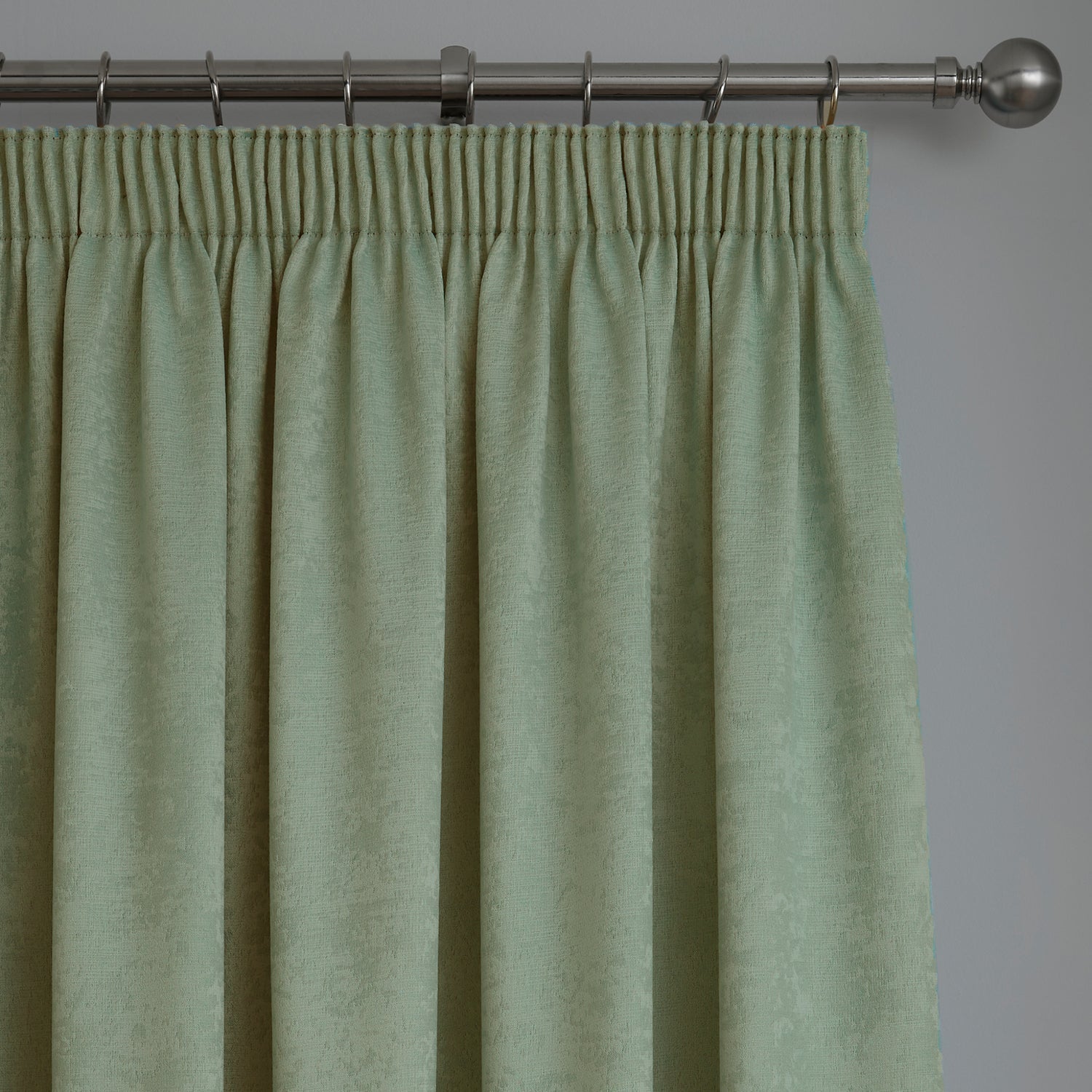 Galaxy Green Dim Out Pencil Pleat Curtains