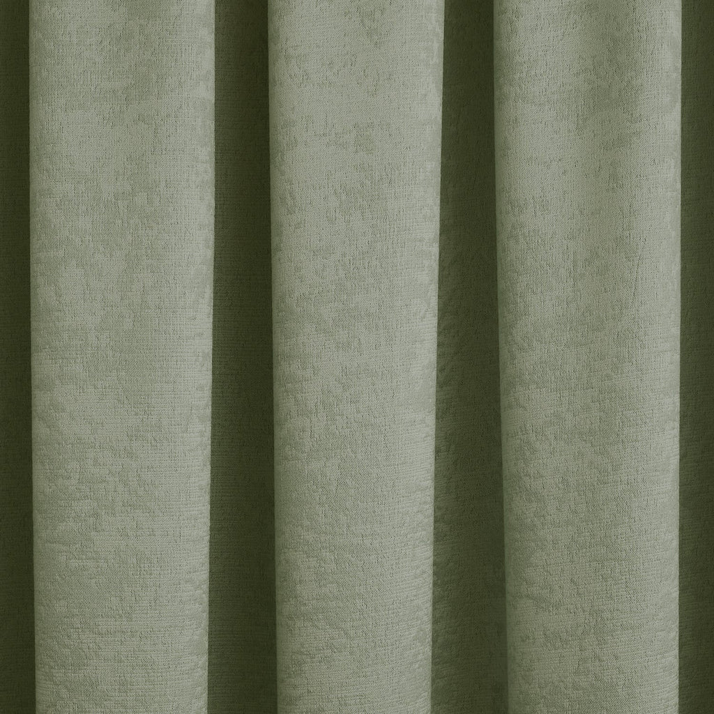 Galaxy Green Dim Out Pencil Pleat Curtains