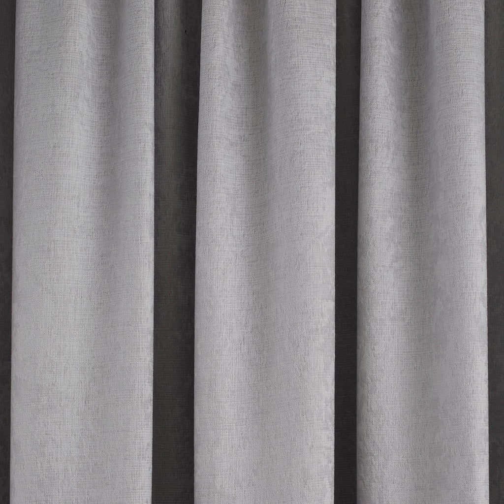 Galaxy Silver Grey Dim Out Pencil Pleat Curtains