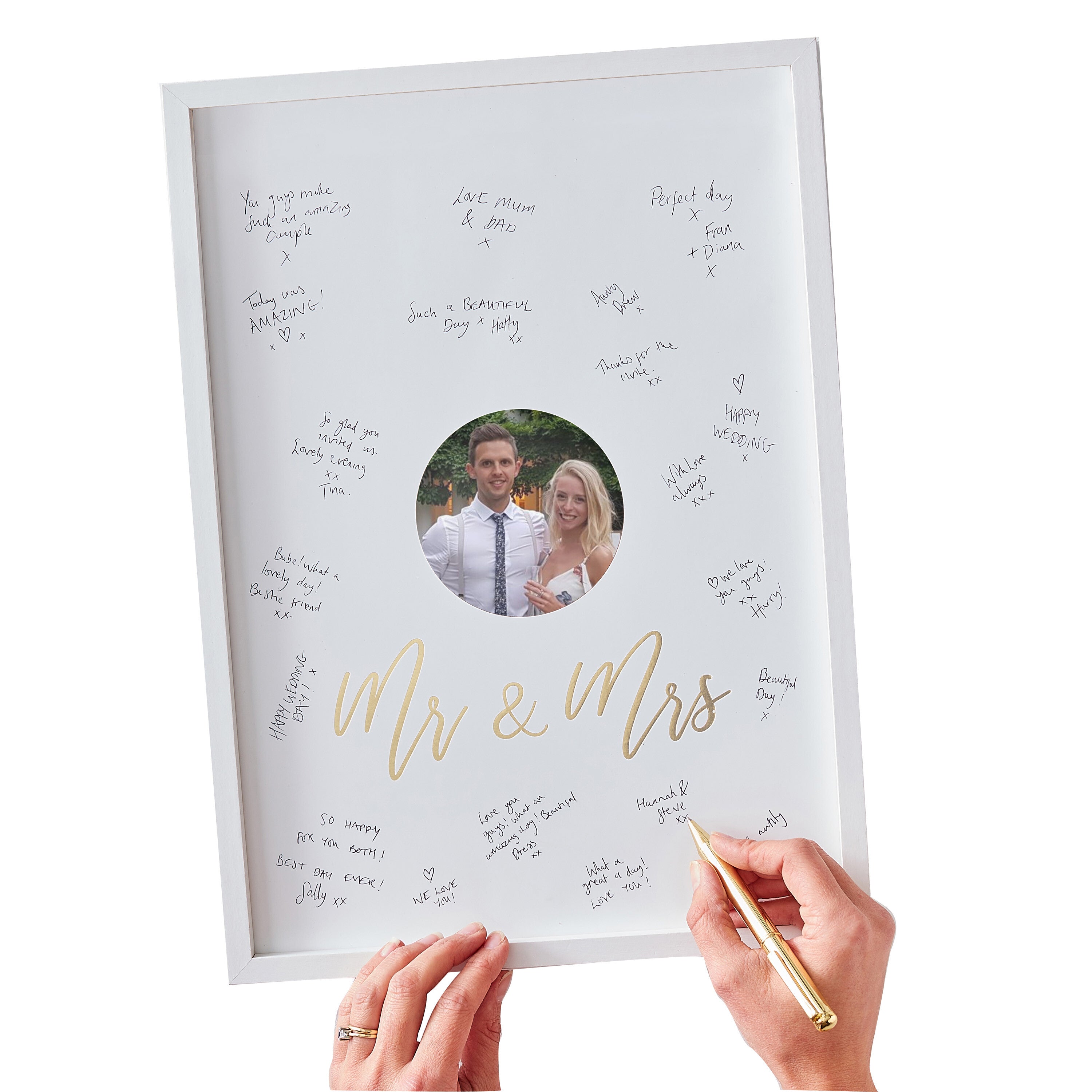 Mr and Mrs Alternative Guest Book Signing Frame- 5 Inner Pack