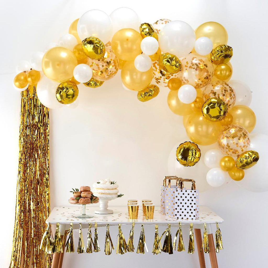 Gold Balloon Arch Kit - Beales department store