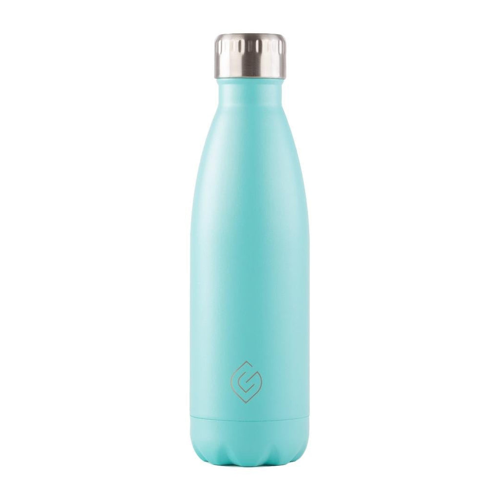 Greenfield Collection Coast Insulated Bottle - Aqua - Beales department store