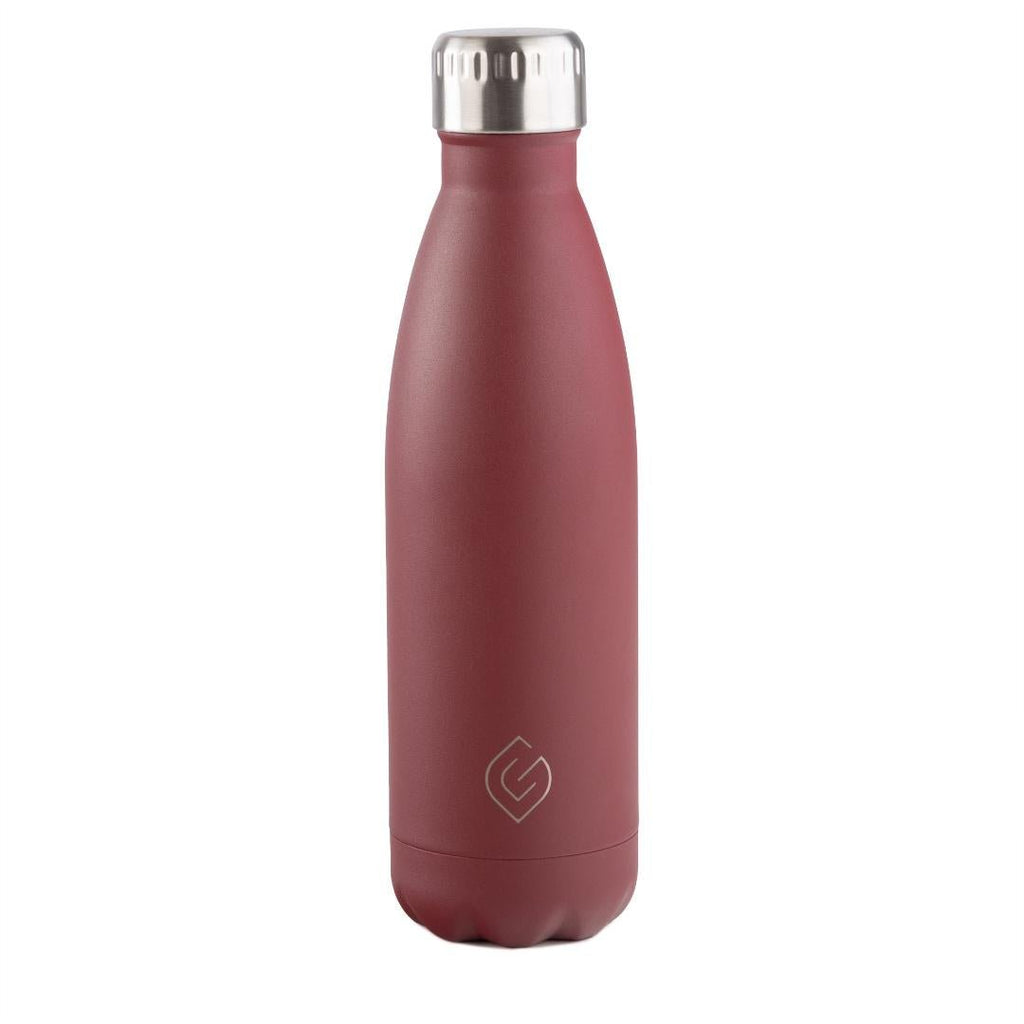 Greenfield Collection Coast Insulated Bottle - Red - Beales department store