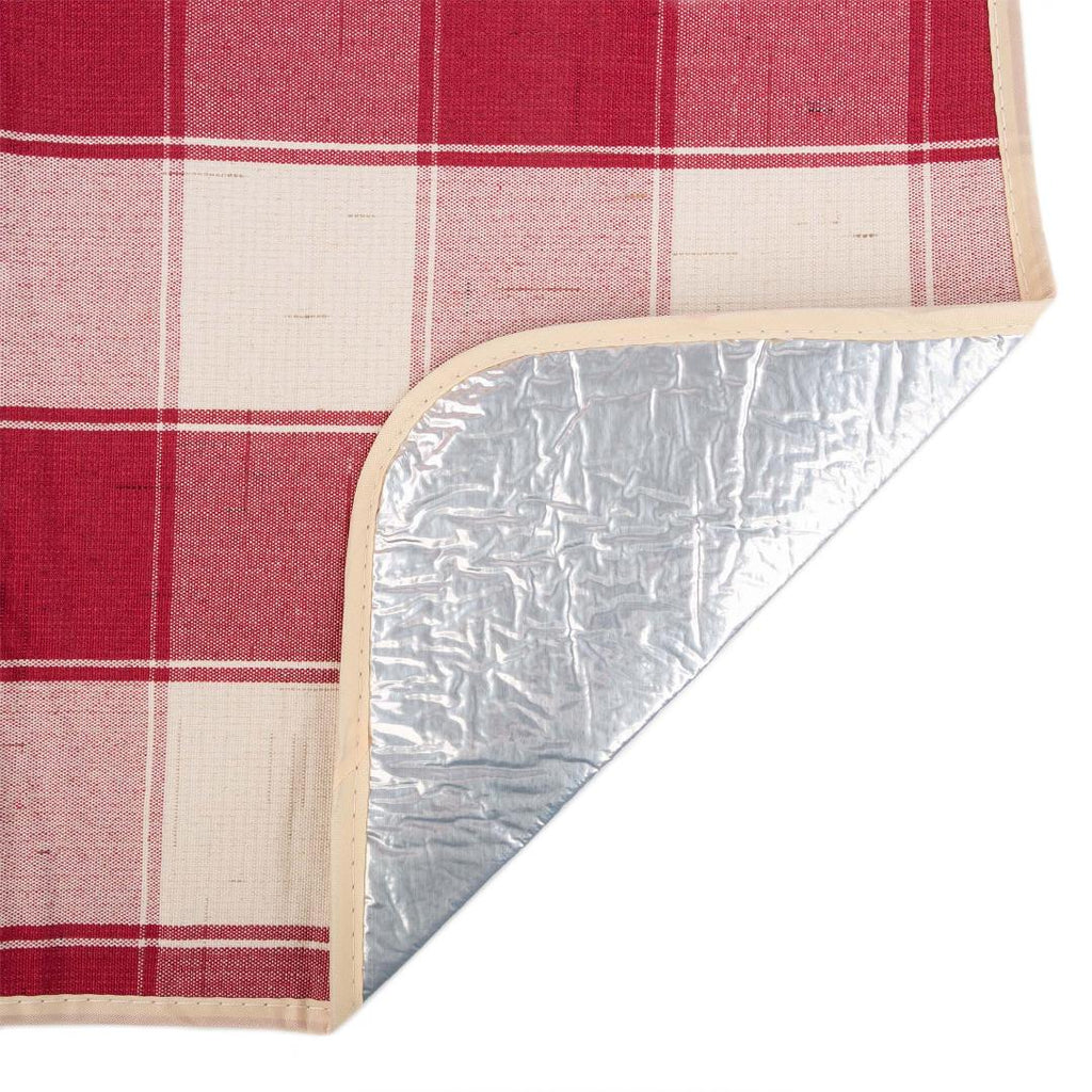 Greenfield Collection Core Picnic Blanket - Red Check - Beales department store