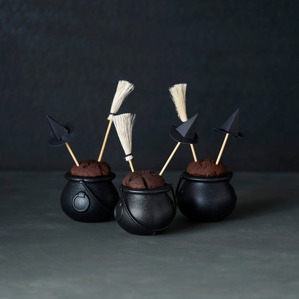 Witch Hat And Broomstick Food Picks