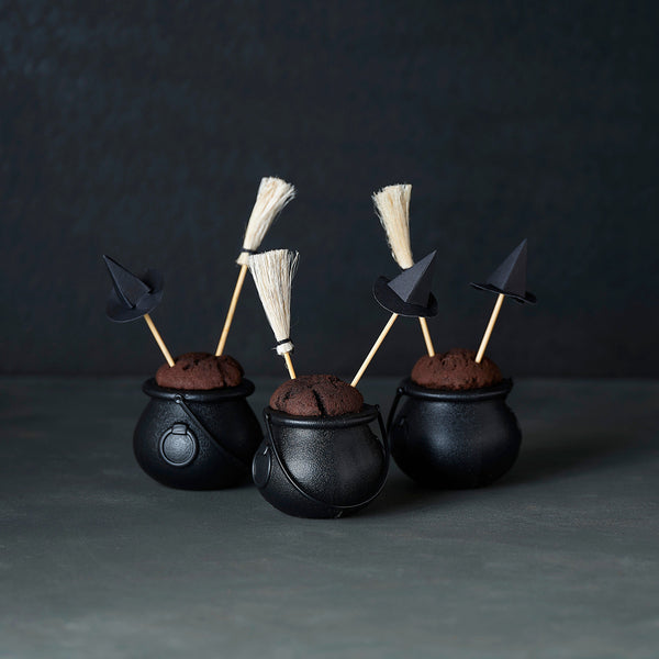 Witch Hat And Broomstick Food Picks