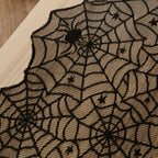 Black Spider Web Halloween Table Runner- 5 Inner Pack