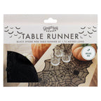 Black Spider Web Halloween Table Runner- 5 Inner Pack