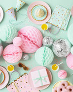 Star print Party Hats with Ribbons (6pk)