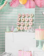 Star print Party Hats with Ribbons (6pk)