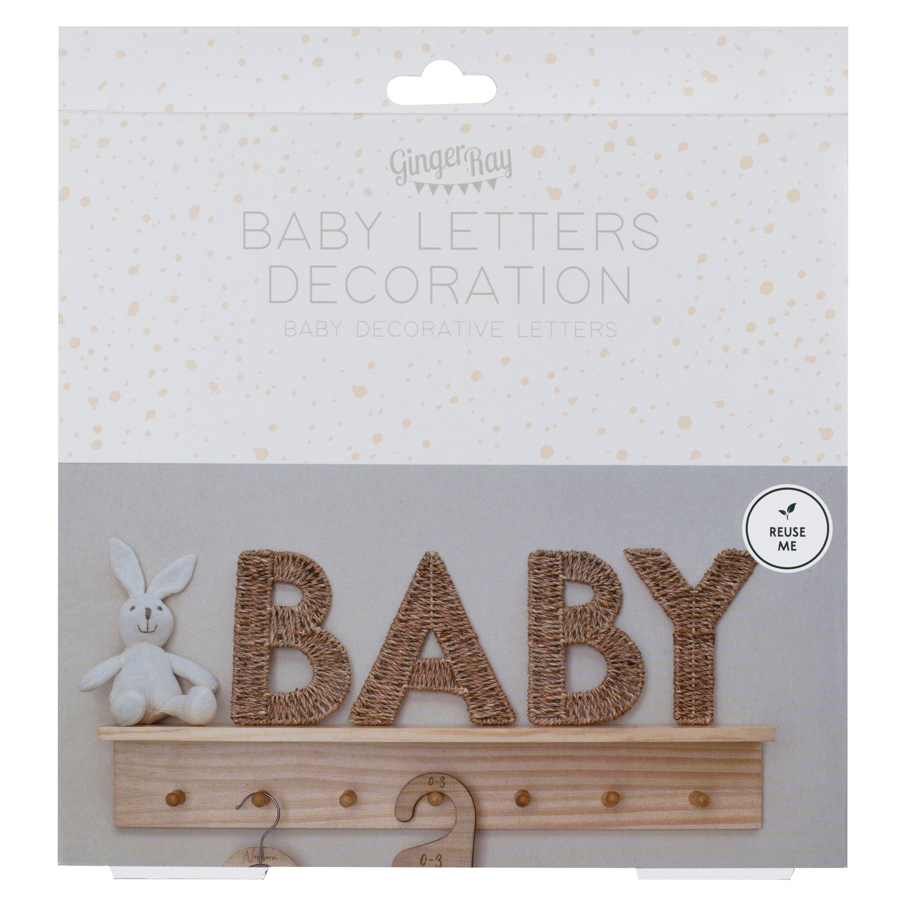 Wicker Baby Sign Nursery Decoration- 10 Inner Pack