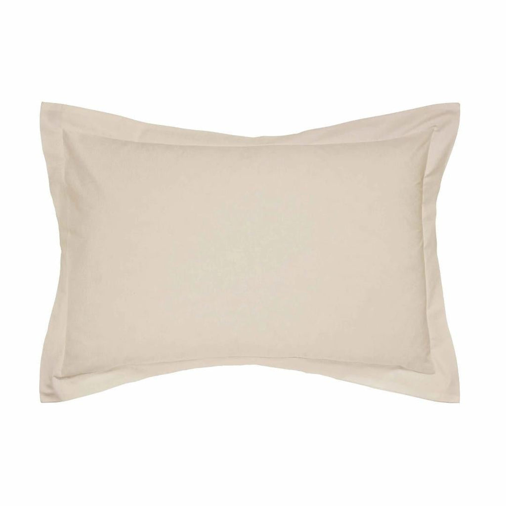 Helena Springfield 50/50 Plain Dye Polycotton Oxford Pillowcase - Stone - Beales department store